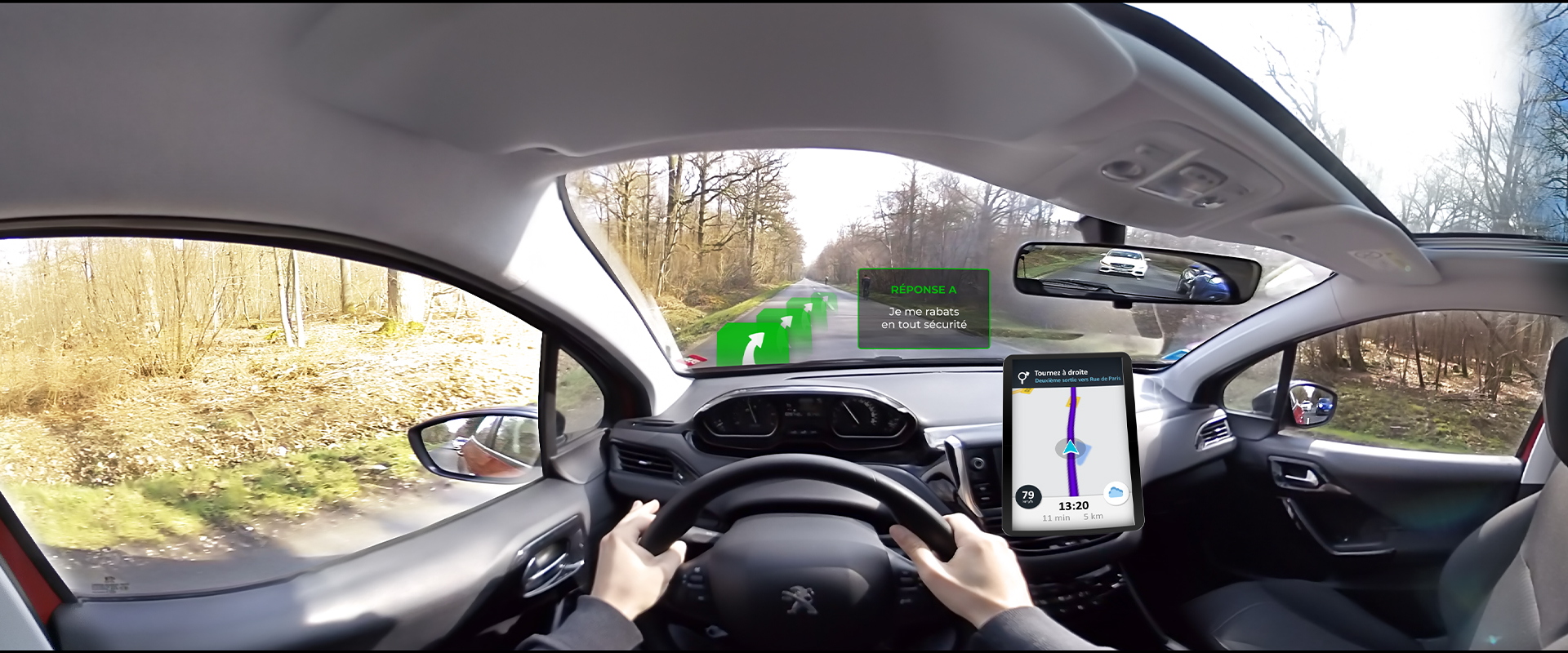 Sensibilisation réalité virtuelle - voiture: risques routiers